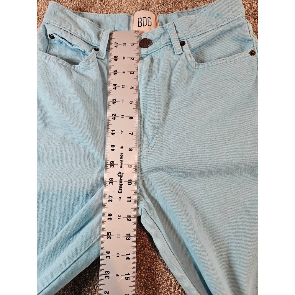 BDG Urban Outfitters High & Wide Leg Jeans Light Blue Wash Denim Size 27 - Picture 5 of 16